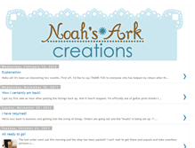Tablet Screenshot of noahsarkcreations.blogspot.com