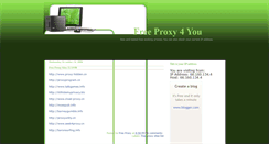 Desktop Screenshot of freeproxy4you.blogspot.com