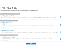 Tablet Screenshot of freeproxy4you.blogspot.com