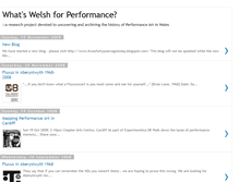Tablet Screenshot of performancewales.blogspot.com