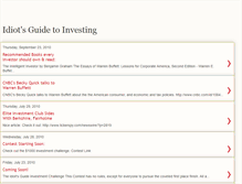 Tablet Screenshot of michael-idiotsguidetoinvesting.blogspot.com