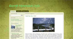 Desktop Screenshot of enerjisistemleri.blogspot.com