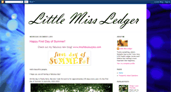 Desktop Screenshot of littlemissledger.blogspot.com