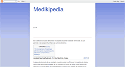 Desktop Screenshot of medikipedia.blogspot.com