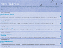 Tablet Screenshot of patty-pattysponderings.blogspot.com