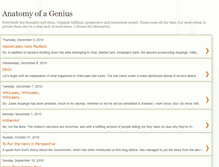 Tablet Screenshot of anatomyofagenius.blogspot.com