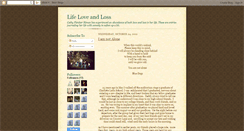 Desktop Screenshot of cathyslifeloveandloss.blogspot.com