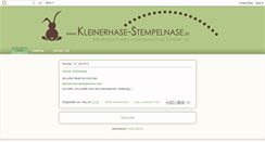 Desktop Screenshot of kleinerhase-stempelnase.blogspot.com