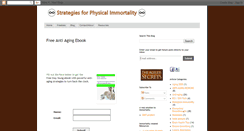 Desktop Screenshot of centerforimmortality.blogspot.com