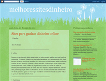 Tablet Screenshot of melhoressitesdinheiro.blogspot.com