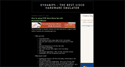 Desktop Screenshot of ciscodynamips.blogspot.com