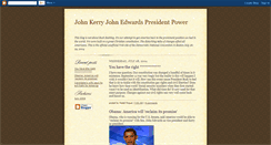 Desktop Screenshot of john-kerry-john-edwards.blogspot.com