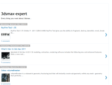 Tablet Screenshot of 3dsmax-expert.blogspot.com