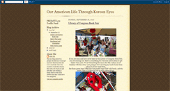 Desktop Screenshot of ouramericanlifethroughkoreaneyes.blogspot.com