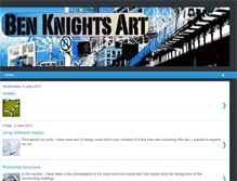 Tablet Screenshot of ben-knights-art.blogspot.com