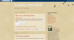 Desktop Screenshot of feedingwildbirdsblog.blogspot.com