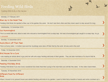 Tablet Screenshot of feedingwildbirdsblog.blogspot.com