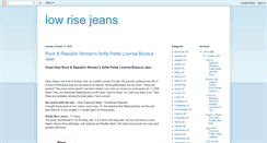 Desktop Screenshot of lowrise-jeans.blogspot.com