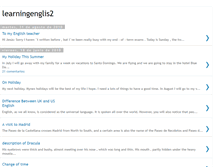 Tablet Screenshot of learningenglis2.blogspot.com