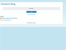 Tablet Screenshot of cohesionlegal.blogspot.com