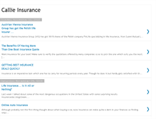 Tablet Screenshot of callieinsurance.blogspot.com