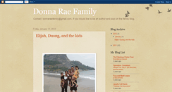 Desktop Screenshot of donnaraefamily.blogspot.com