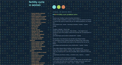 Desktop Screenshot of fertilitycycleinwomen.blogspot.com