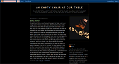Desktop Screenshot of anemptychairatourtable.blogspot.com