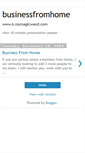 Mobile Screenshot of businessfromhome.blogspot.com