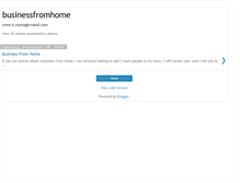 Tablet Screenshot of businessfromhome.blogspot.com