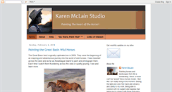 Desktop Screenshot of karenmclainstudioblog.blogspot.com