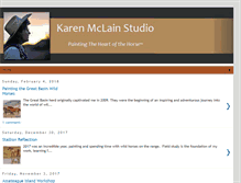 Tablet Screenshot of karenmclainstudioblog.blogspot.com