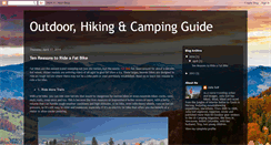 Desktop Screenshot of camping-hiking-guide.blogspot.com