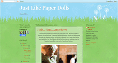 Desktop Screenshot of justlikepaperdolls.blogspot.com