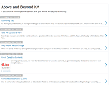 Tablet Screenshot of aboveandbeyondkm.blogspot.com