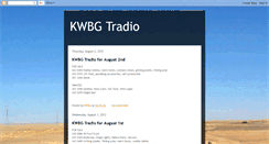 Desktop Screenshot of kwbg-kwbgtradio.blogspot.com