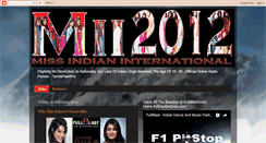 Desktop Screenshot of missindianinternational.blogspot.com