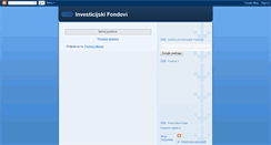 Desktop Screenshot of investicijski-fondovi.blogspot.com