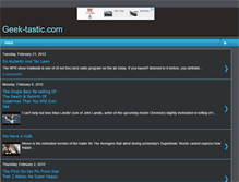 Tablet Screenshot of geek-tasticcom.blogspot.com