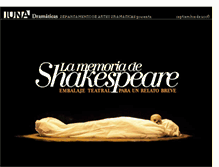 Tablet Screenshot of lamemoriadeshakespeare.blogspot.com