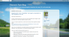 Desktop Screenshot of etiennel.blogspot.com