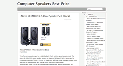 Desktop Screenshot of computer-speakers-blog.blogspot.com