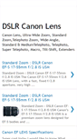 Mobile Screenshot of dslrcanonlens.blogspot.com