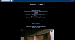 Desktop Screenshot of idiotscrusade.blogspot.com