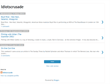 Tablet Screenshot of idiotscrusade.blogspot.com