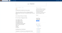 Desktop Screenshot of 12tries.blogspot.com