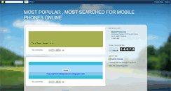 Desktop Screenshot of mostpopularmobiles.blogspot.com