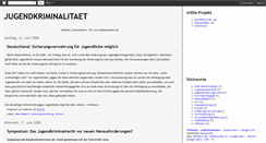 Desktop Screenshot of jugendkriminalitaet.blogspot.com