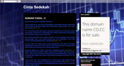 Desktop Screenshot of cintasedekah.blogspot.com