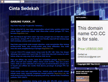 Tablet Screenshot of cintasedekah.blogspot.com